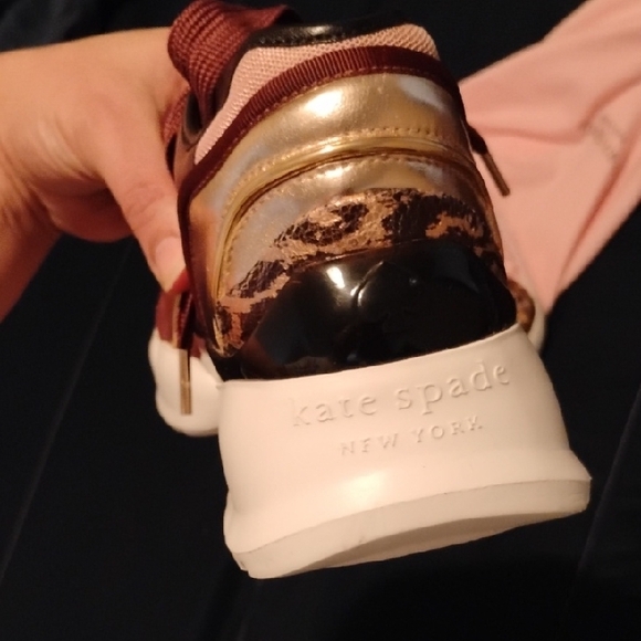 Kate Spade Cloud Sneakers. Cherrywood Kate Spade Light Pink Drawstring Pouch - Picture 8 of 8